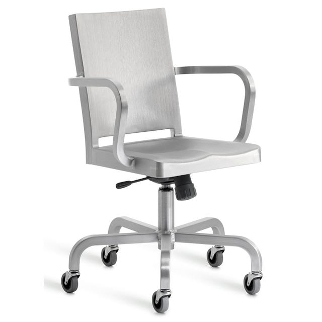 Emeco Hudson Swivel Arm Chair