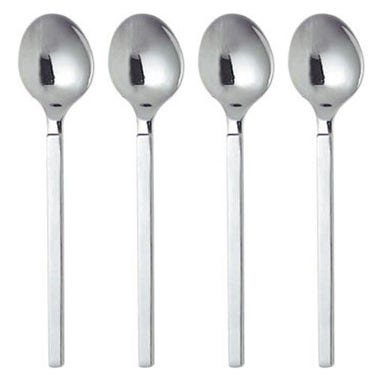 Alessi 4180/9S4 Dry Mocha Coffee Spoons (Set of 4)