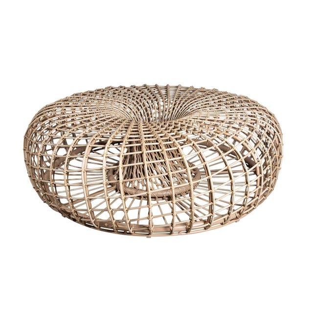 Cane-line Nest Large Footstool/Coffee Table - Outdoor
