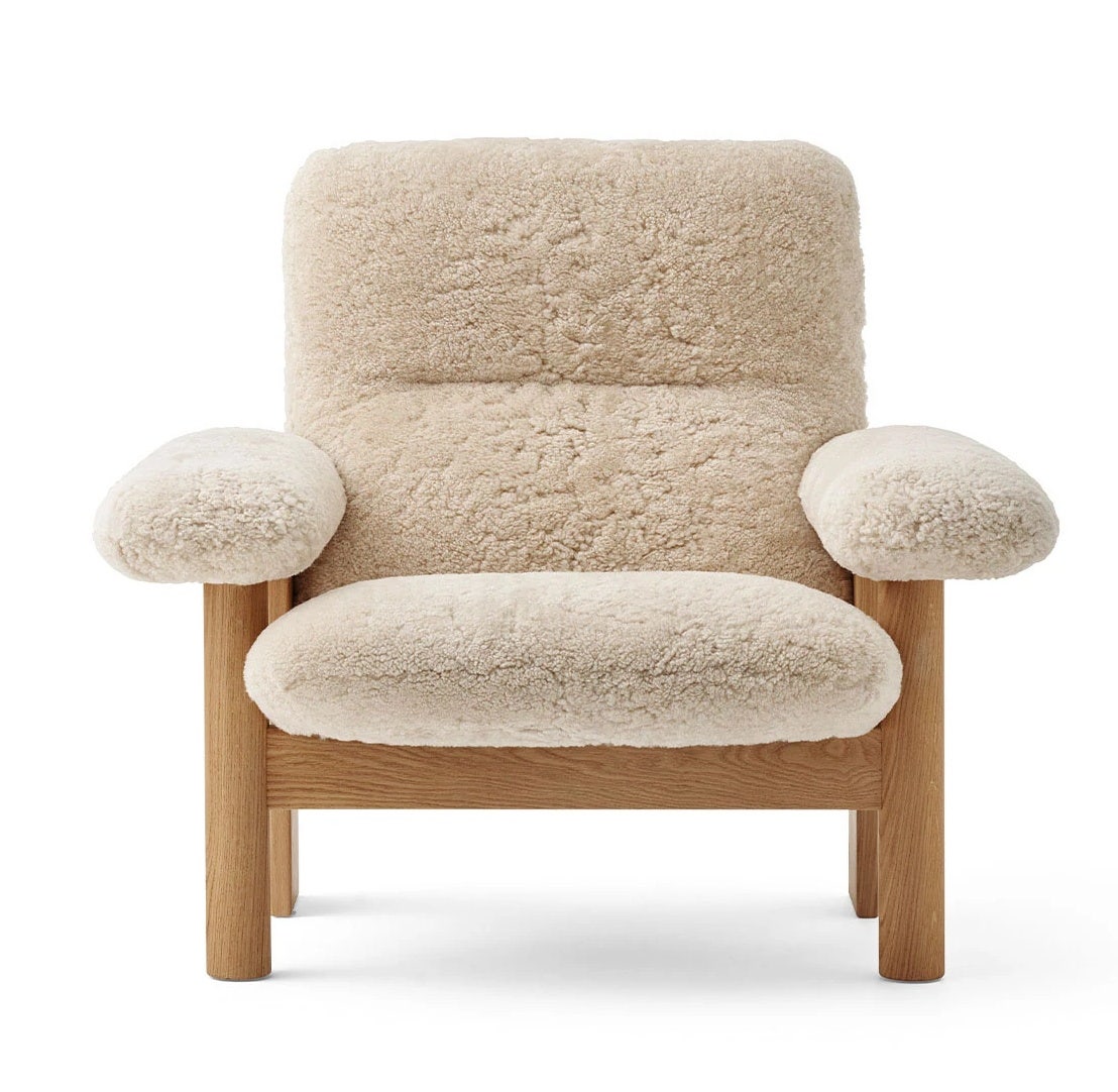 Audo Copenhagen Brasilia Lounge Chair with Sheepskin