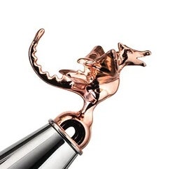 Alessi 18/10 RVS Spiegel Gepolijst Tea Rex Ketel met Handvat en Prehistorische Reptiliaanse Fluit