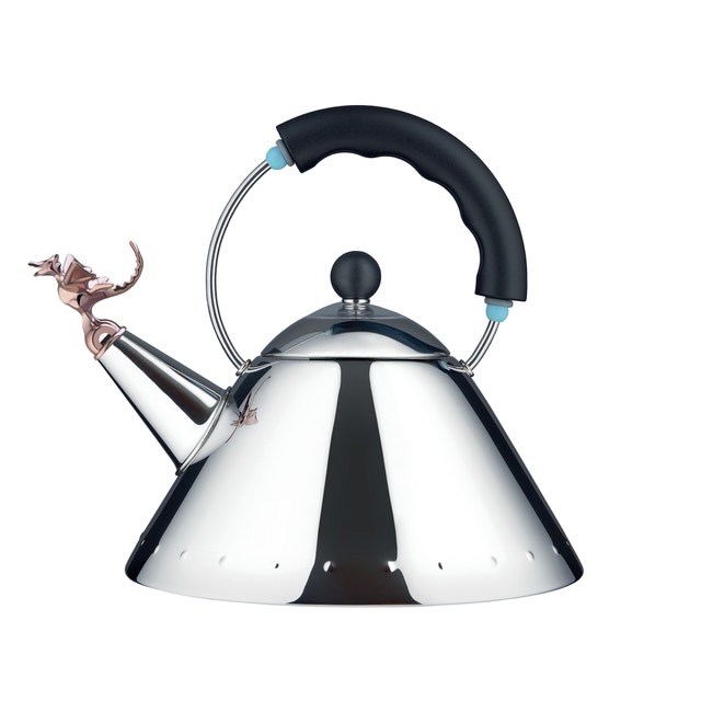 Alessi 9093REX B Michael Graves Kettle with Tea Rex Whistle