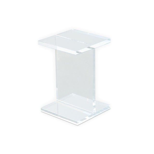 Gus* Modern Acrylic I-Beam Table