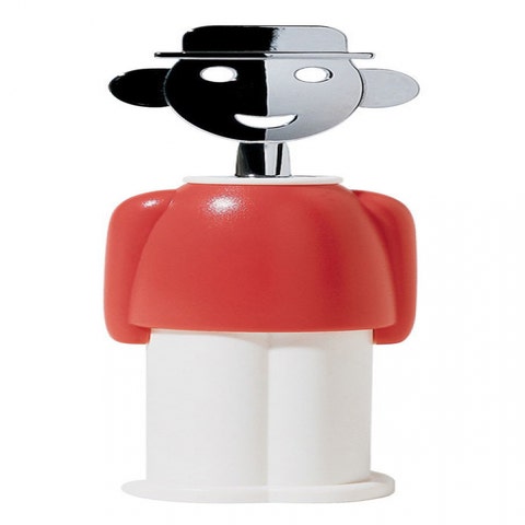 Alessi AAM23 R Alessandro M. Corkscrew - Red and White