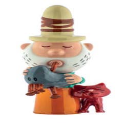 Alessi AGJ01 10 Happy Eternity Baby Backpiper Figurine