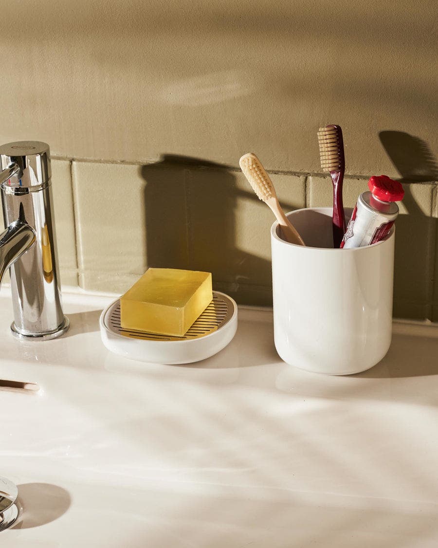 Alessi PL03 W Birillo Toothbrush Holder
