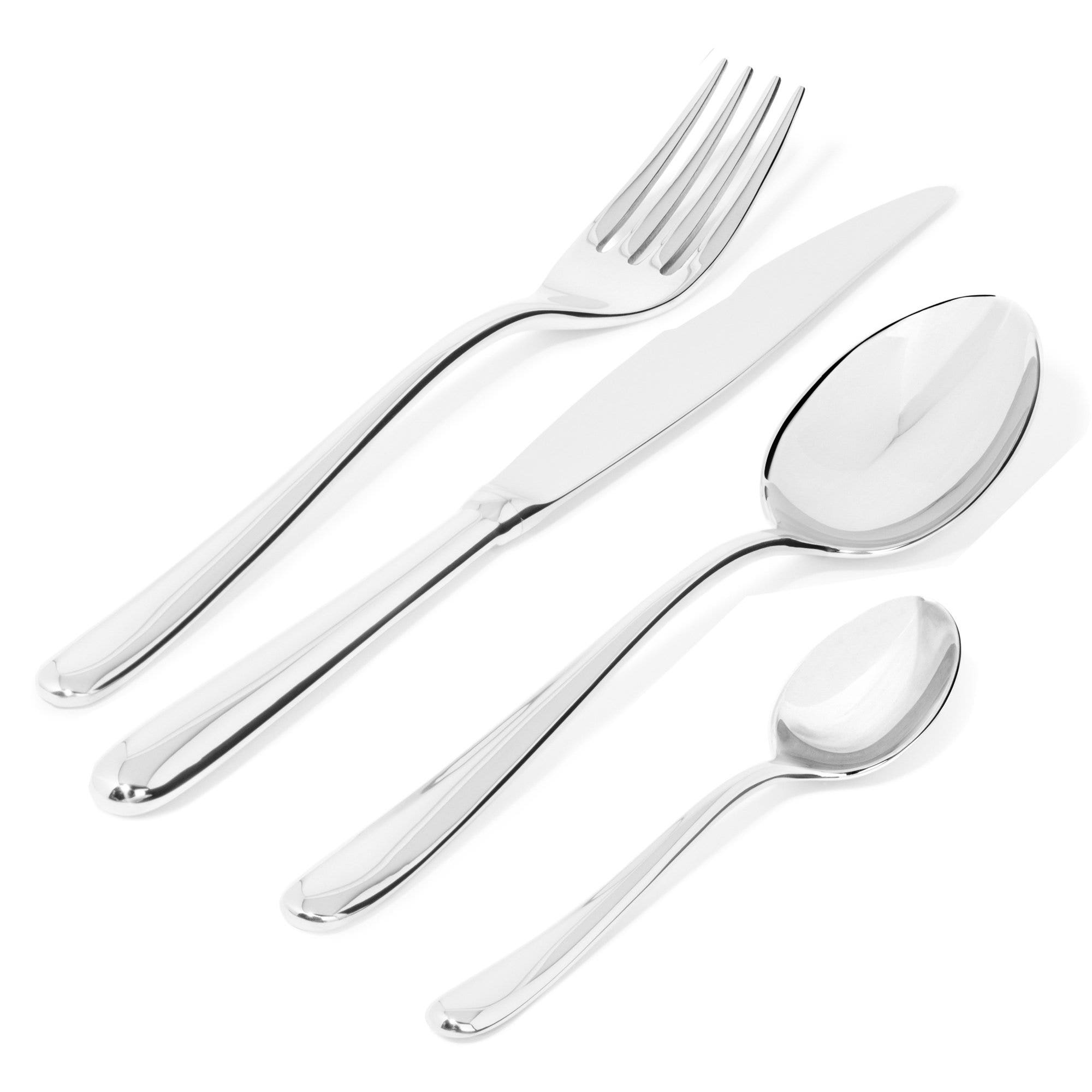 Alessi LCD01S24R Caccia Cutlery Set