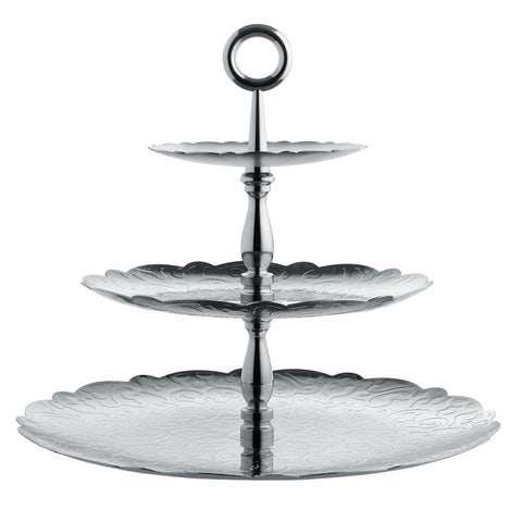 Alessi MW52/3 Dressed for X-Mas Three Dish Cake Stand