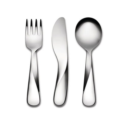 Alessi UNS06S3 Giro Kids Collection Cutlery Set