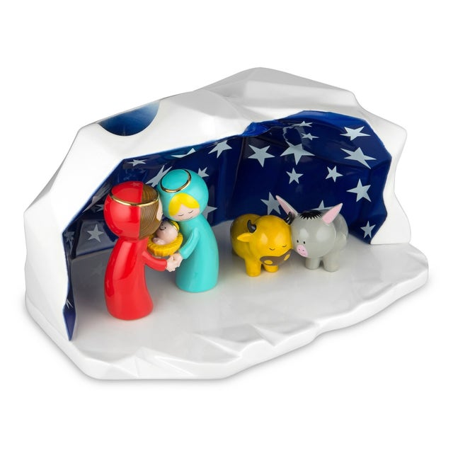 Alessi AGJ01 W Happy Eternity Baby Group Crib