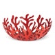 Alessi Mediterraneo Fruit Bowl - Stainless Steel With Red Epoxy Resin, Coral-Inspired Design