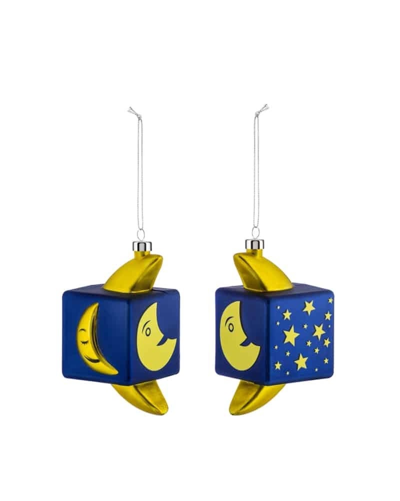 CLEARANCE Alessi GJ02 8 Mooncube Christmas Ornament