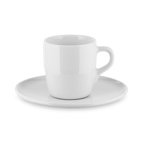 Alessi NF07/76S Itsumo Set of One Mocha Cup with Saucer (Priced Each, Sold in Sets of 4)
