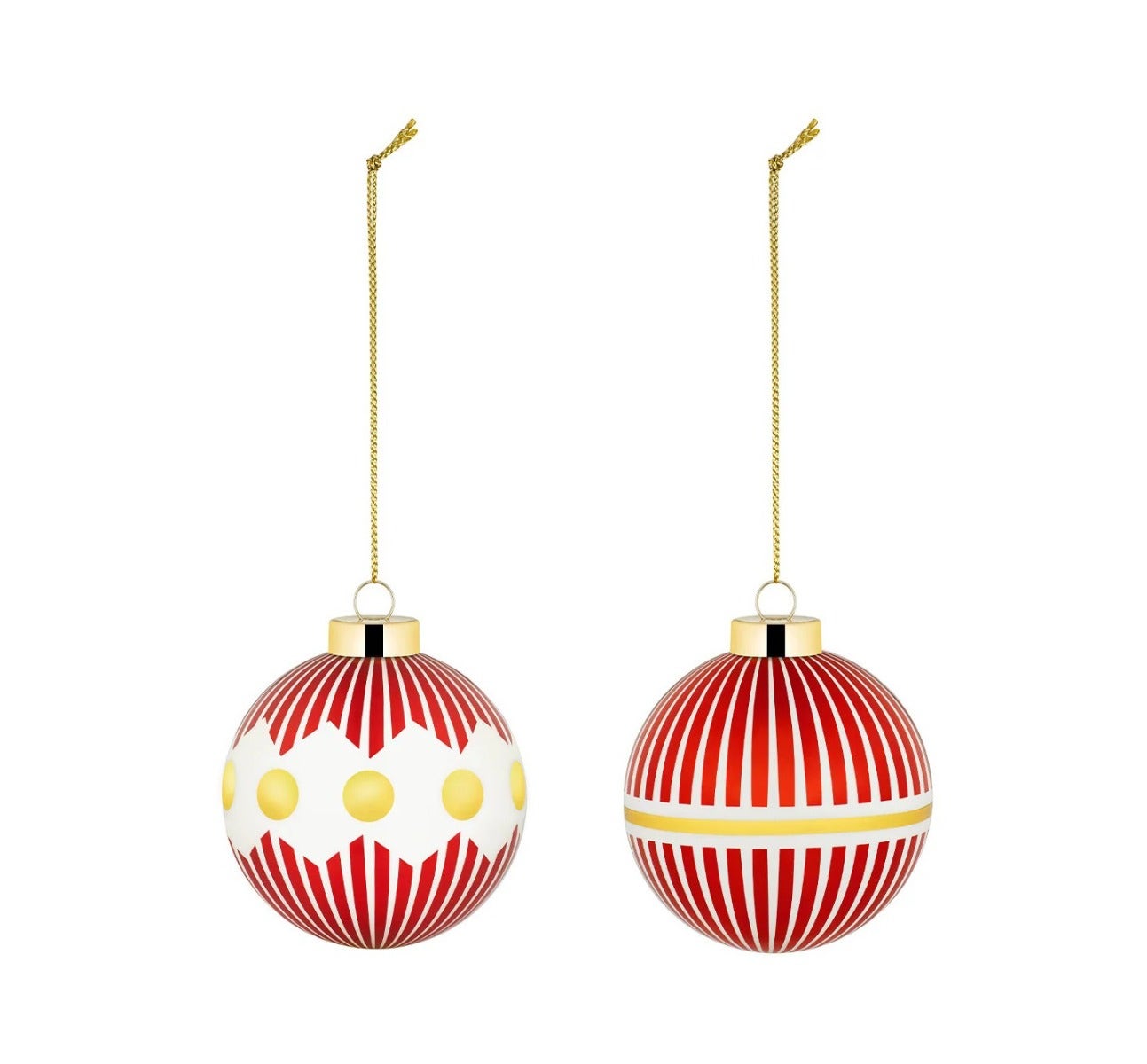 Alessi NZ04SET Delight Two Christmas Baubles