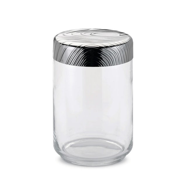 Alessi PU05 Veneer Glass Jar with Hermetic Lid
