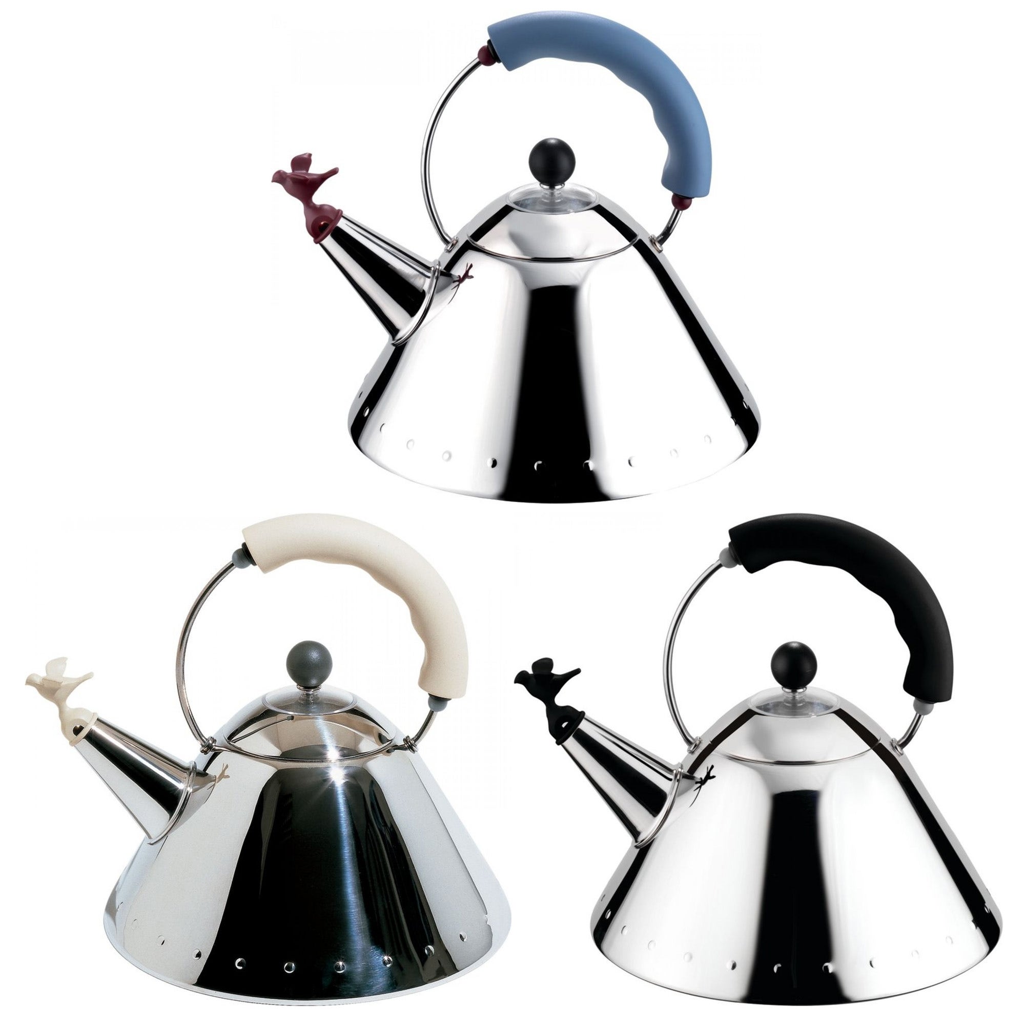 Alessi 9093 Michael Graves Kettle with Bird Whistle - 2 Liter