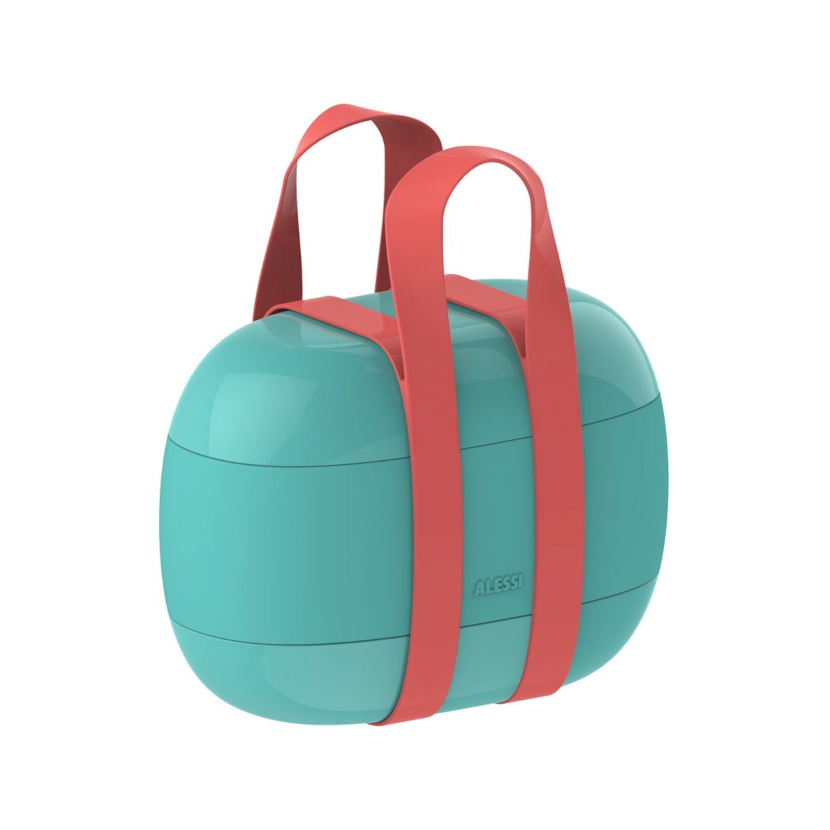 CLEARANCE Alessi SA02 Food A Porter Three Compartment Lunch Box - Light Blue