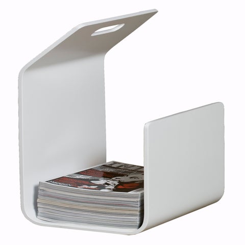 CLEARANCE Artek Kanto Magazine/Firewood Rack, Birch White Lacquered