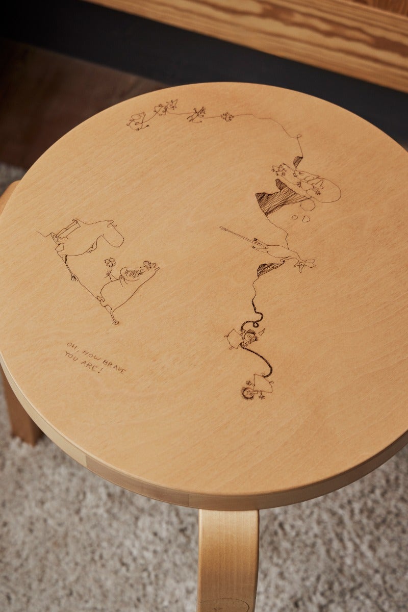 Stool 60 Celebratinon Artek ＋ Moomin Moomin Celebration Stool 60 - The Official Moomin Shop
