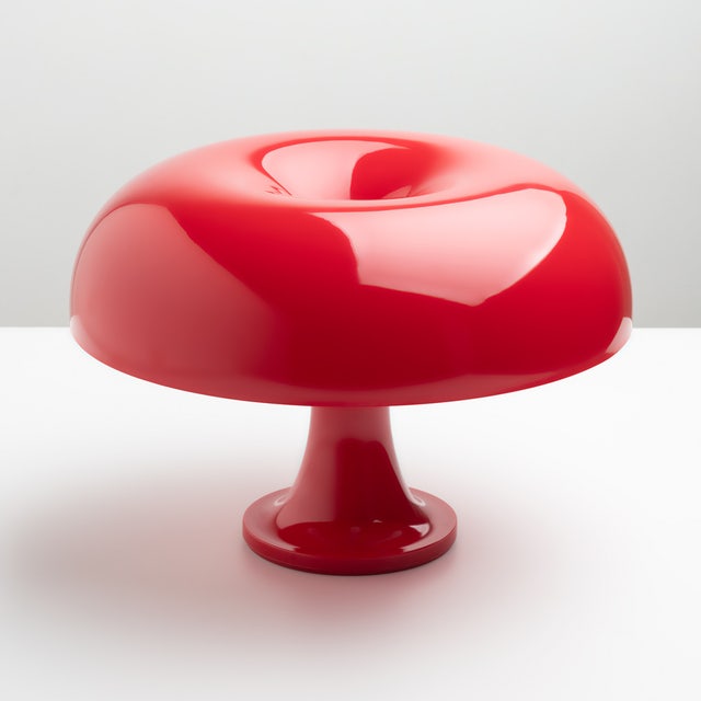 Artemide Nessino Table Lamp > Red, Special Edition