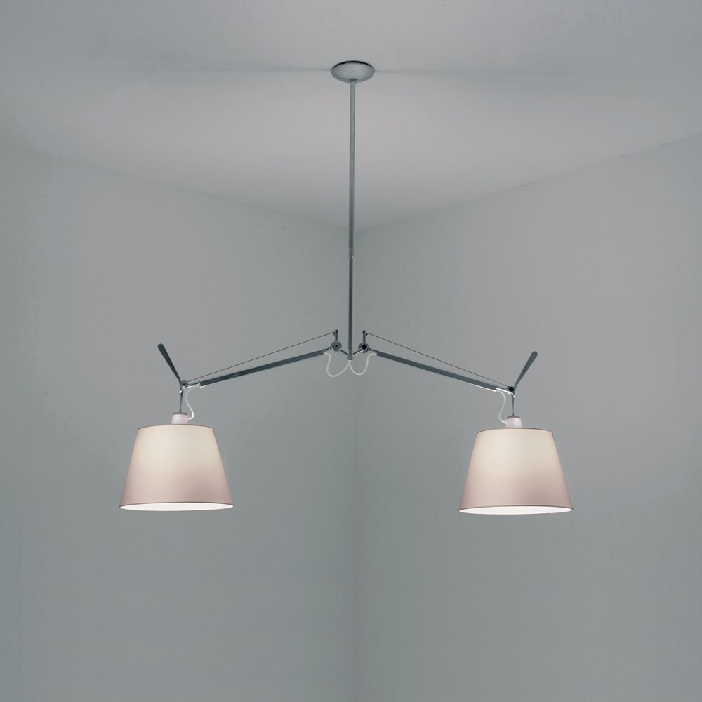Artemide Tolomeo Double with Shade Suspension Lamp