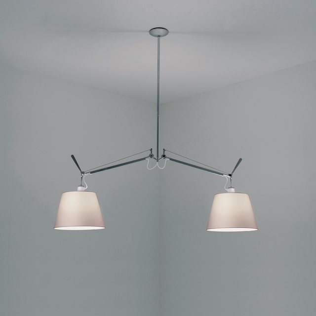 Artemide Tolomeo Double with Shade Suspension Lamp