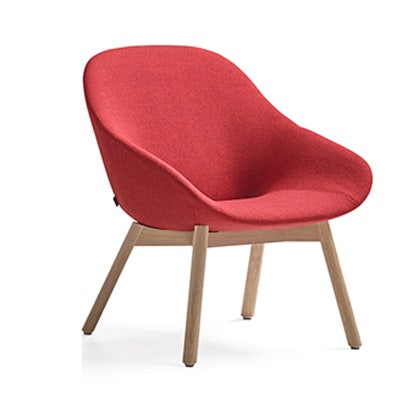 Artifort Beso 4-Legged Wood Base Lounge Chair