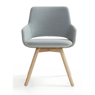 Artifort Jima 4-Legged Wood Base Chair