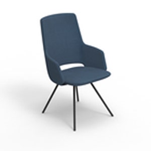 Artifort Jima Highback 4-Legged Steel Base Chair