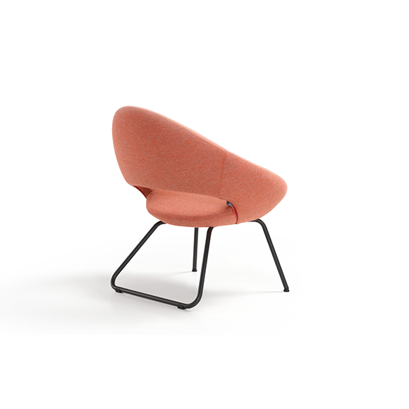 Artifort Shark Front 2-Legged & Backside Sled Lounge Chair