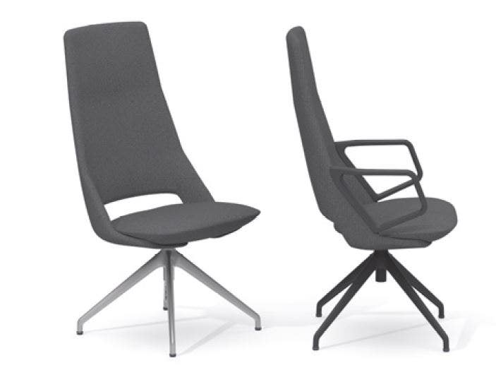 Artifort Zuma Swivel Star Base High Back Chair with Return Mechanism