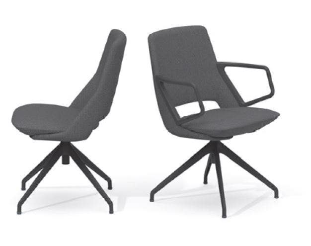 Artifort Zuma Swivel Star Base Low Back Chair with Return Mechanism