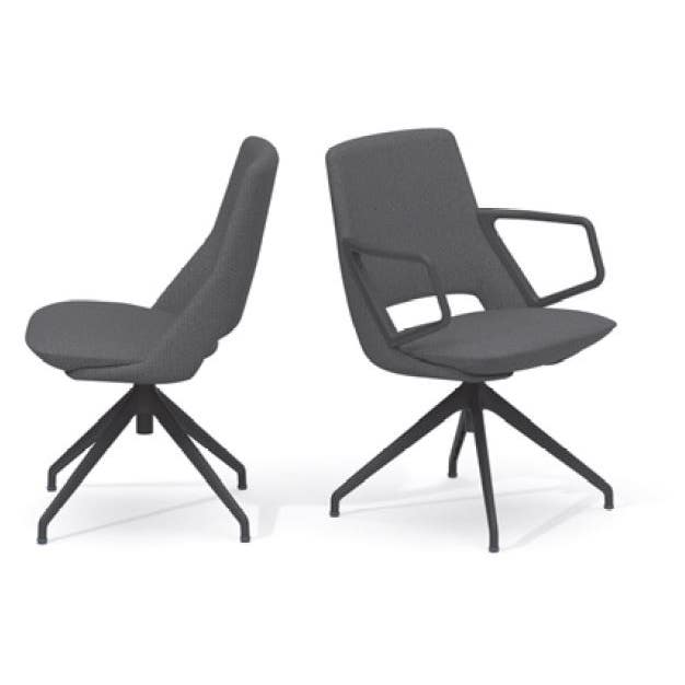Artifort Zuma Swivel Star Base Low Back Chair with Return Mechanism