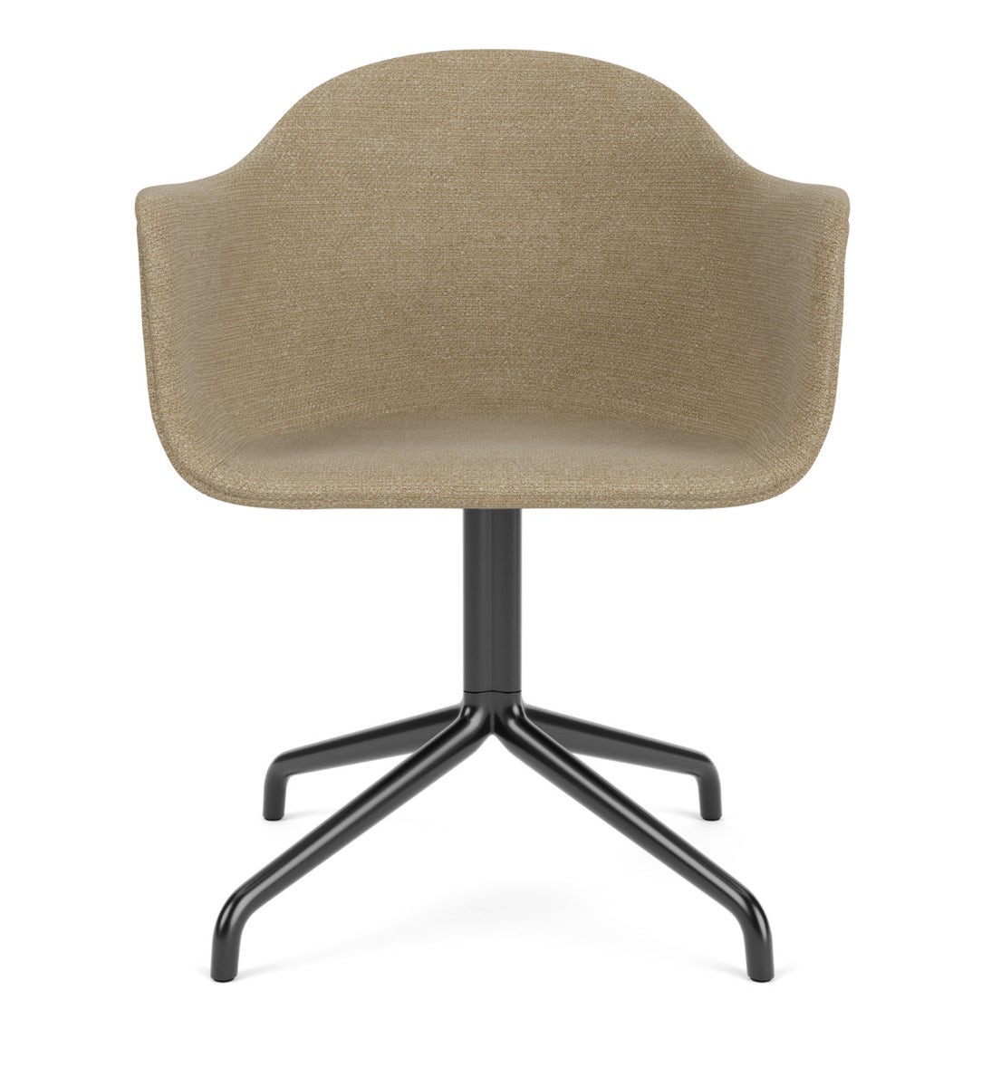 Audo Copenhagen Harbour Star Base Dining Armchair with Return - Fully Upholstered