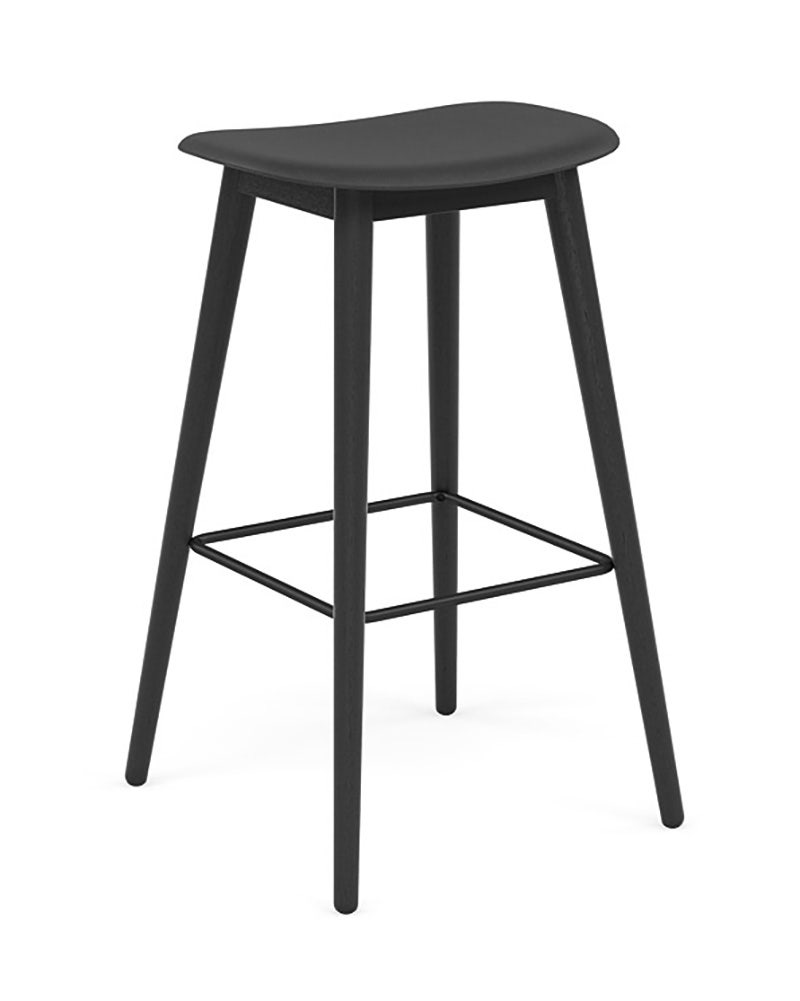 Muuto Fiber Wood Base Bar Stool