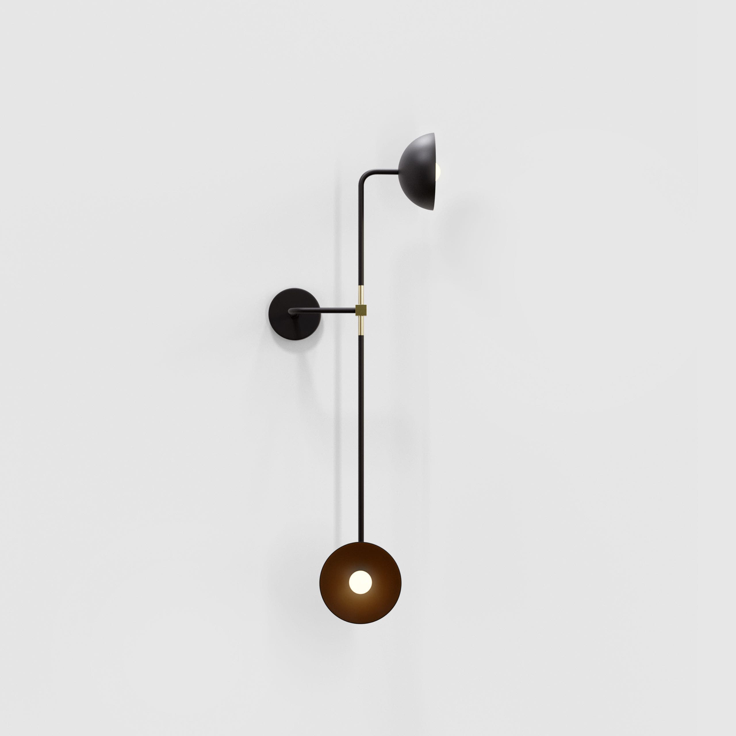 Lambert & Fils Beaubien Double Shade 04 Wall Lamp