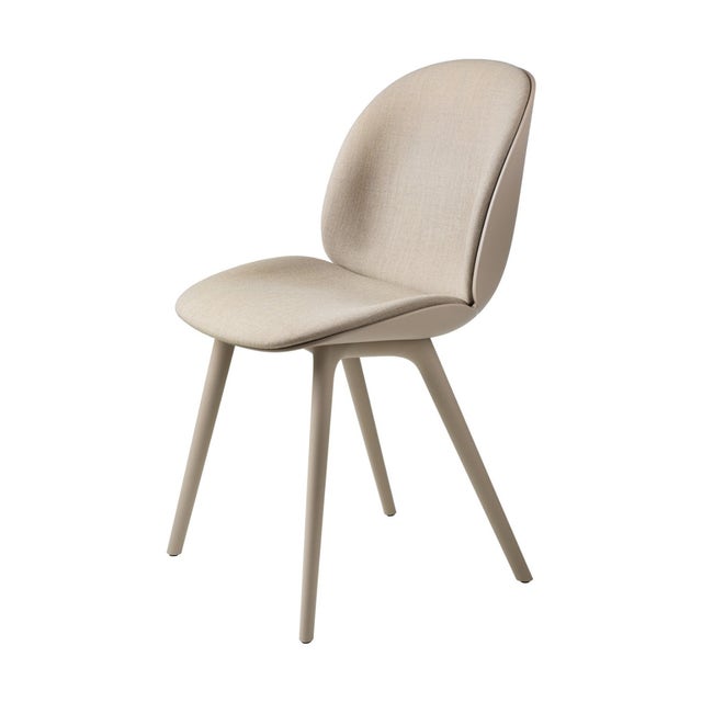GUBI Beetle Plastic Base Dining Chair - Front Upholstered