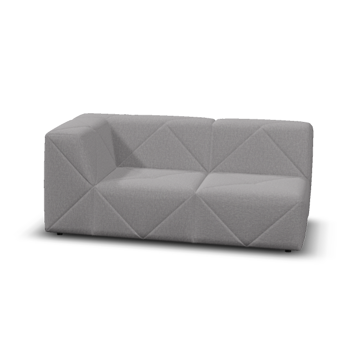 Moooi BFF Modular Sofa - Double Element Single Armrest High, Left