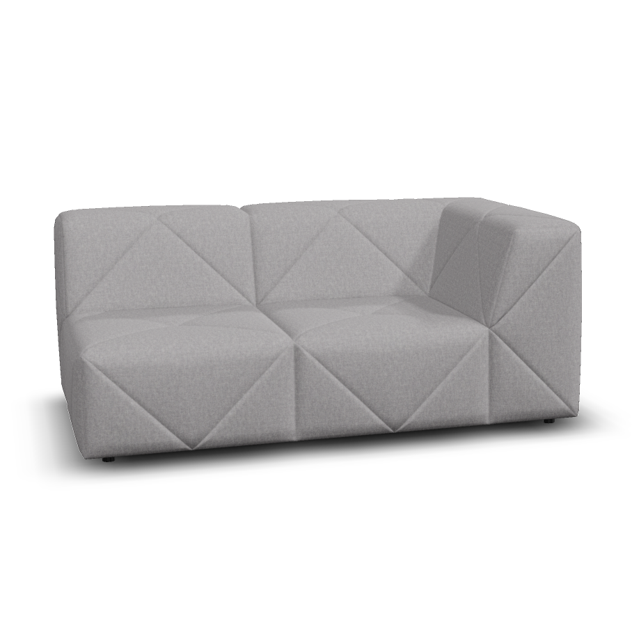 Moooi BFF Modular Sofa - Double Element Single Armrest High, Right