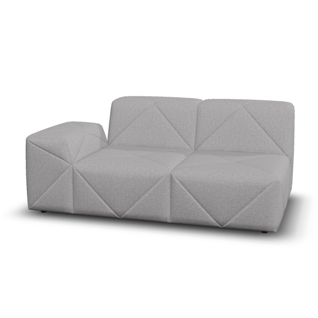 Moooi BFF Modular Sofa - Double Element Single Armrest Low, Left