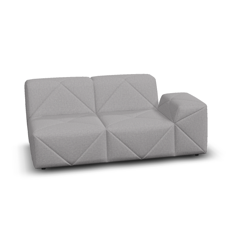 Moooi BFF Modular Sofa - Double Element Single Armrest Low, Right