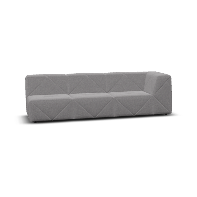 Moooi BFF Modular Sofa - Triple Element Single Armrest High, Right