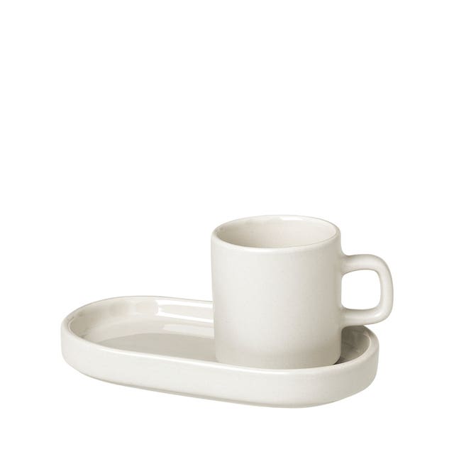 Blomus Pilar Espresso Mug with Tray Set