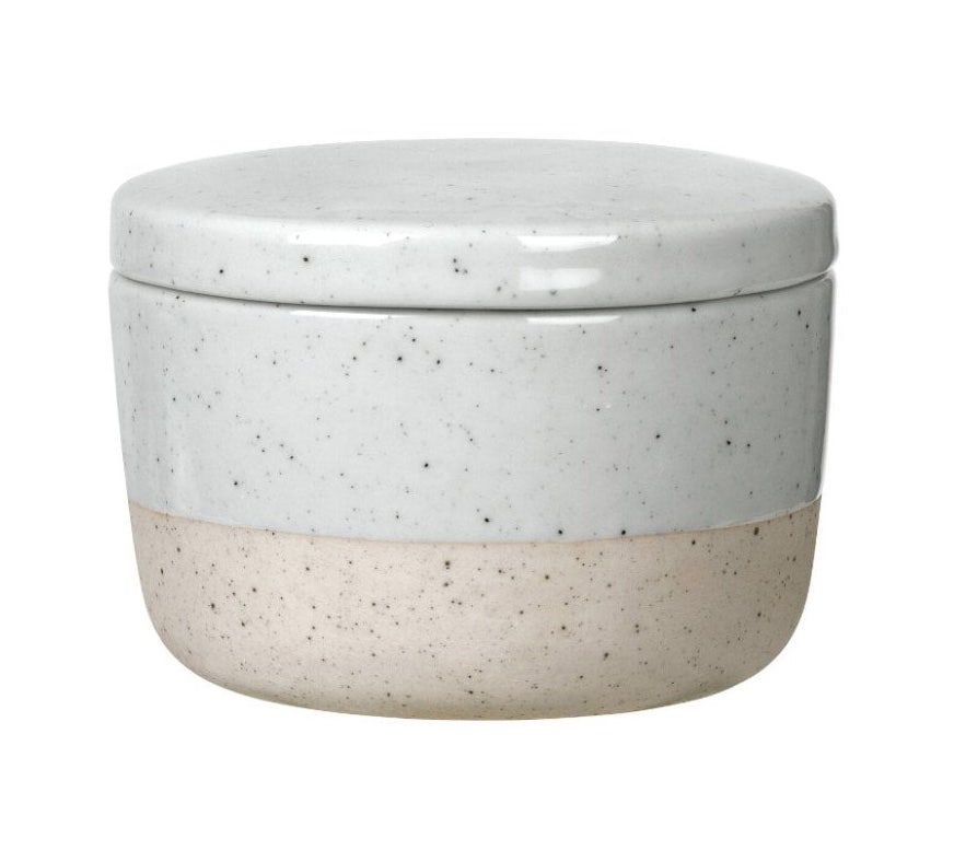 Blomus Sablo Ceramic Sugar Container with Lid