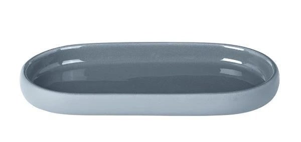 Plateau De Service Blomus Sono - Céramique Blanche 10x19cm Pour Salle De Bain