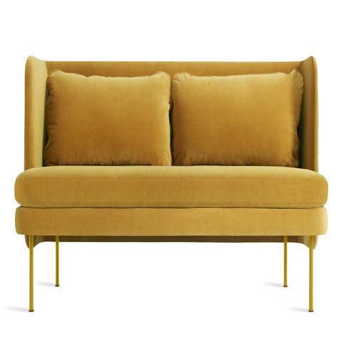 Blu Dot Bloke 60 inch Velvet Sofa with Arms