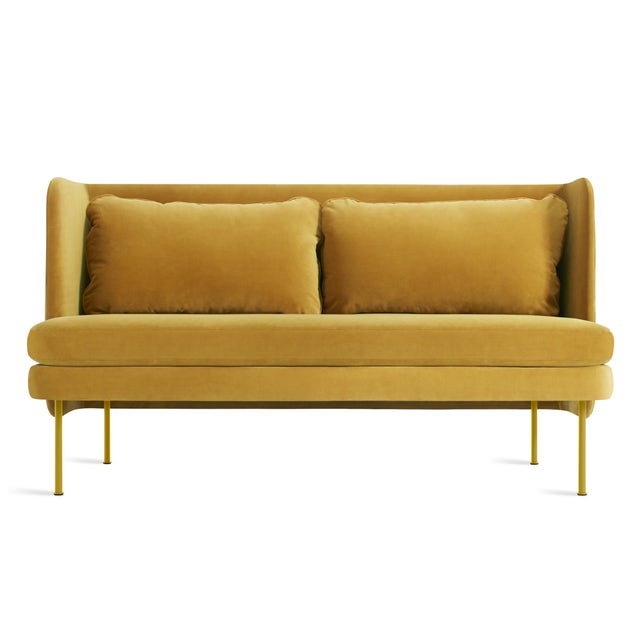 Blu Dot Bloke 60 inch Velvet Sofa with Arms