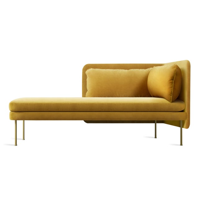 Blu Dot Bloke Velvet Arm Chaise