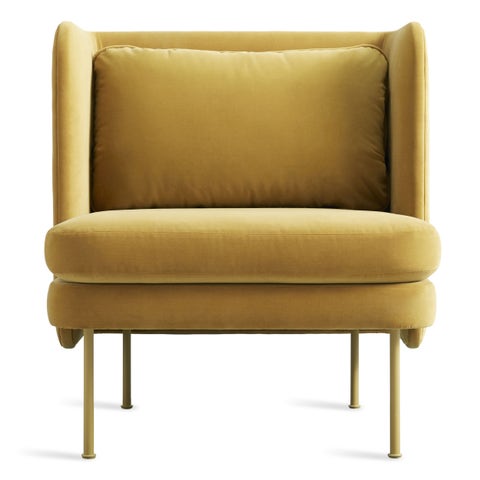 Blu Dot Bloke Velvet Lounge Chair