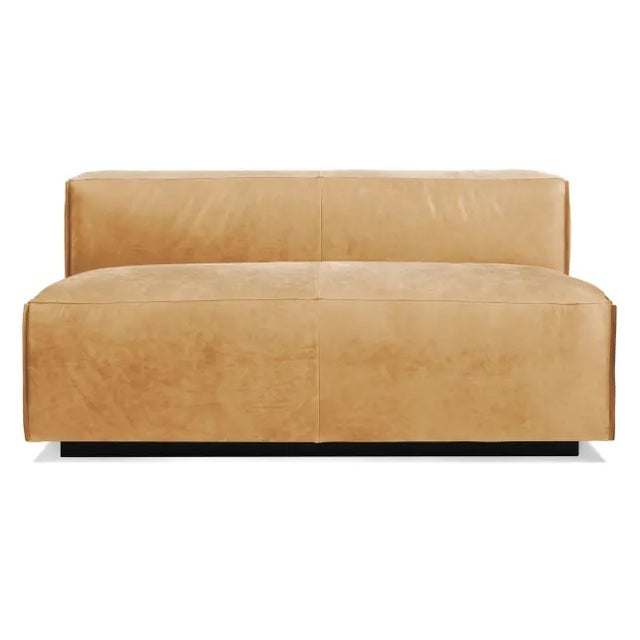 Blu Dot Cleon 56 inch Armless Leather Sofa
